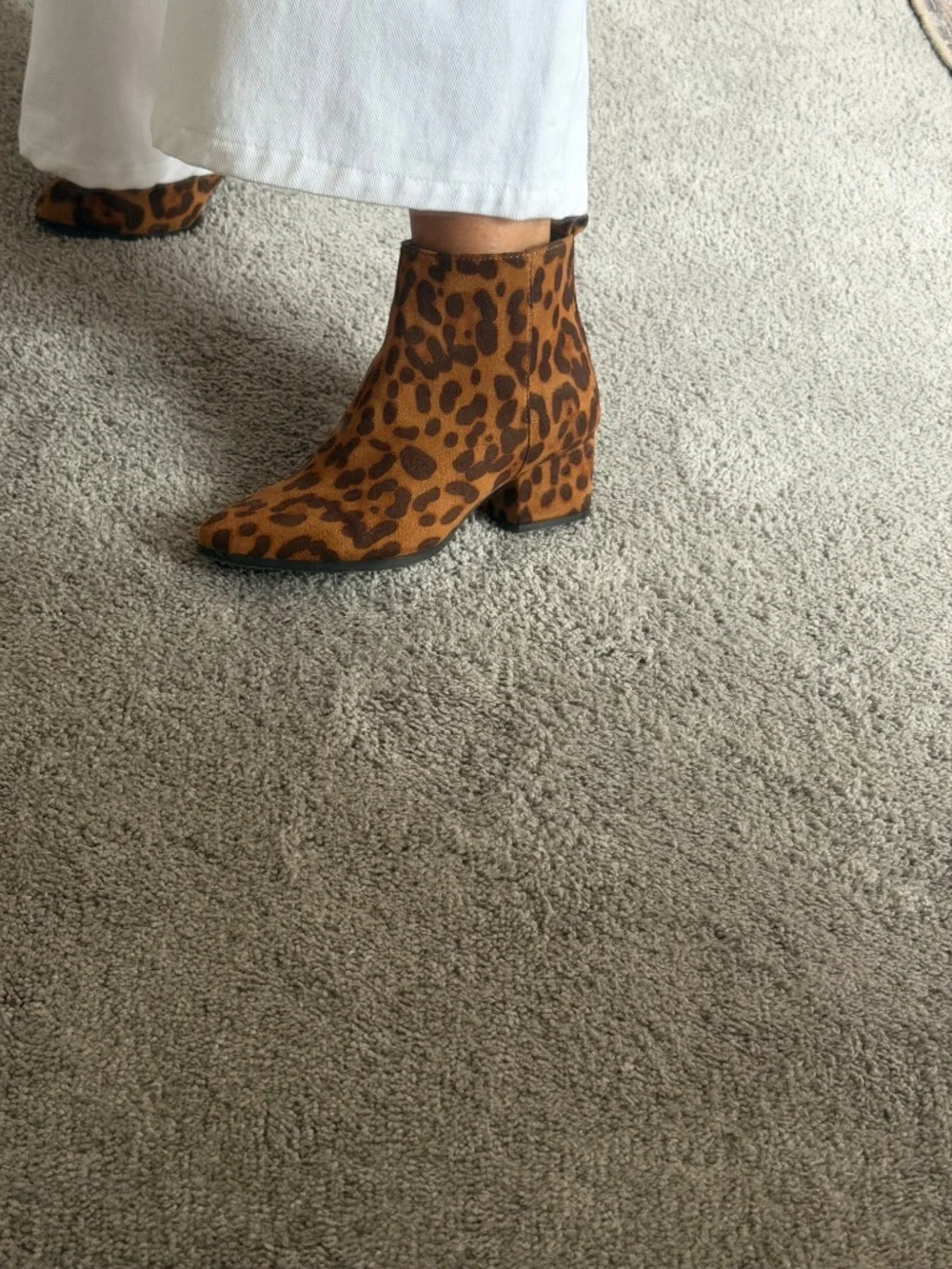 Leopard Boots size 6.5 NWOT A New Day